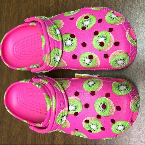 CROCS | Shoes | Crocs Pink And Green Sandals With Playful 